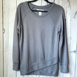 Gray Long sleeve WORKSHOP top